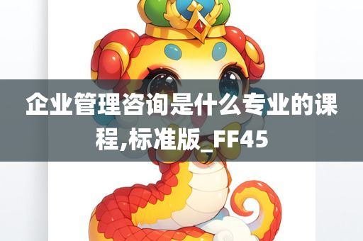 企业管理咨询是什么专业的课程,标准版_FF45