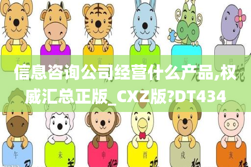 信息咨询公司经营什么产品,权威汇总正版_CXZ版?DT434