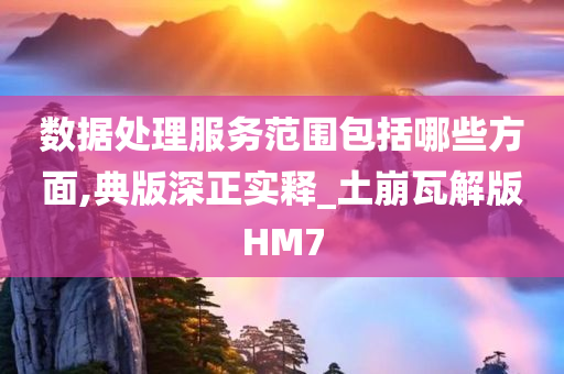 数据处理服务范围包括哪些方面,典版深正实释_土崩瓦解版HM7