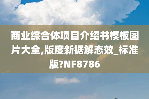 商业综合体项目介绍书模板图片大全,版度新据解态效_标准版?NF8786