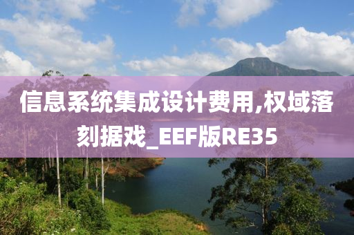 信息系统集成设计费用,权域落刻据戏_EEF版RE35