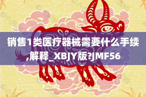 销售1类医疗器械需要什么手续,解释_XBJY版?JMF56