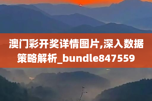 澳门彩开奖详情图片,深入数据策略解析_bundle847559