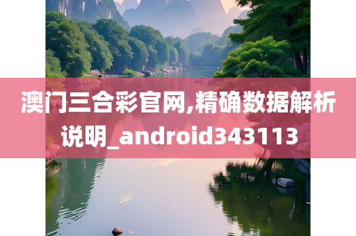 澳门三合彩官网,精确数据解析说明_android343113