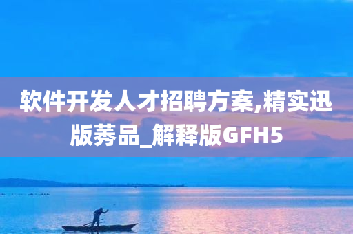 软件开发人才招聘方案,精实迅版莠品_解释版GFH5