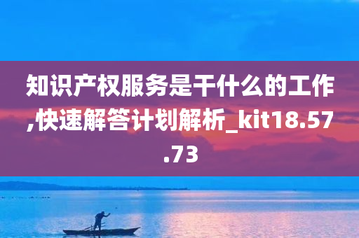 知识产权服务是干什么的工作,快速解答计划解析_kit18.57.73