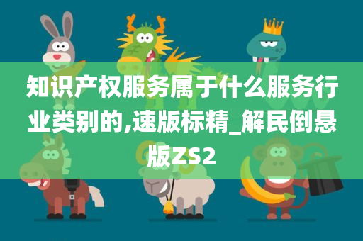 知识产权服务属于什么服务行业类别的,速版标精_解民倒悬版ZS2