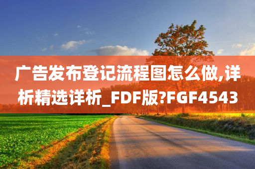 广告发布登记流程图怎么做,详析精选详析_FDF版?FGF4543