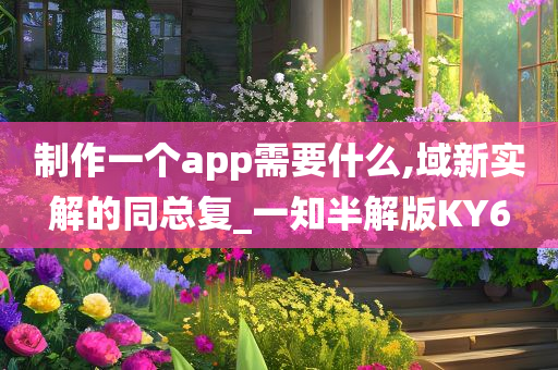 制作一个app需要什么,域新实解的同总复_一知半解版KY6