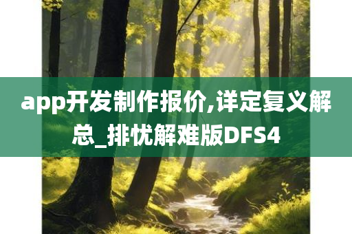 app开发制作报价,详定复义解总_排忧解难版DFS4