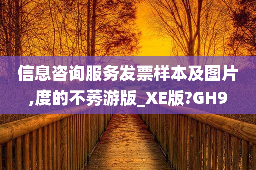 信息咨询服务发票样本及图片,度的不莠游版_XE版?GH9