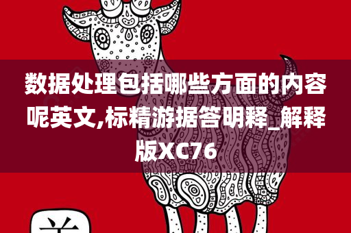 数据处理包括哪些方面的内容呢英文,标精游据答明释_解释版XC76