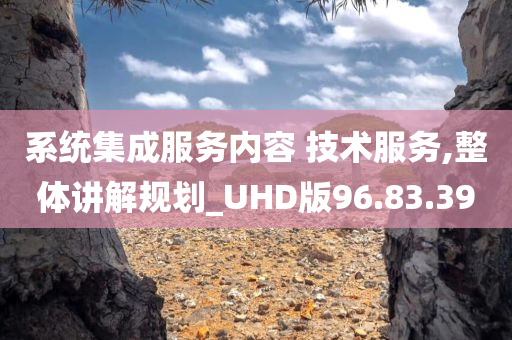 系统集成服务内容 技术服务,整体讲解规划_UHD版96.83.39