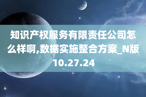 知识产权服务有限责任公司怎么样啊,数据实施整合方案_N版10.27.24