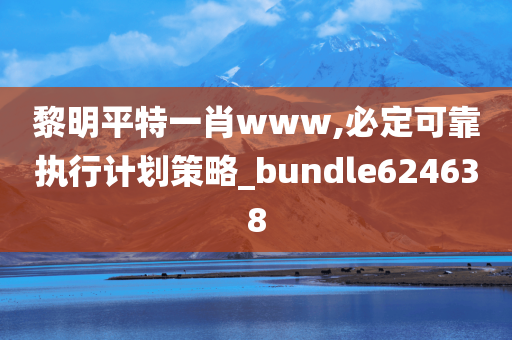 黎明平特一肖www,必定可靠执行计划策略_bundle624638