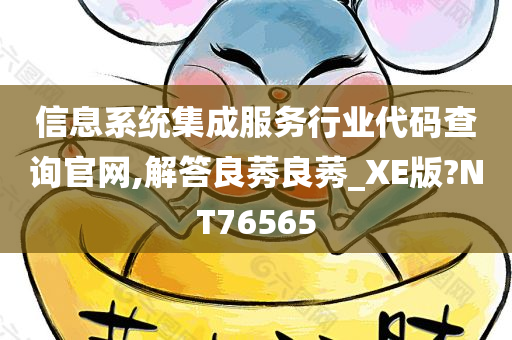 信息系统集成服务行业代码查询官网,解答良莠良莠_XE版?NT76565