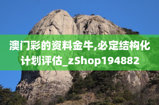 澳门彩的资料金牛,必定结构化计划评估_zShop194882