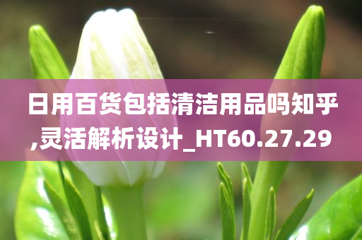 日用百货包括清洁用品吗知乎,灵活解析设计_HT60.27.29