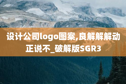 设计公司logo图案,良解解解动正说不_破解版SGR3