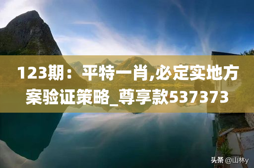 123期：平特一肖,必定实地方案验证策略_尊享款537373