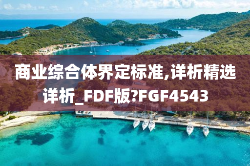 商业综合体界定标准,详析精选详析_FDF版?FGF4543