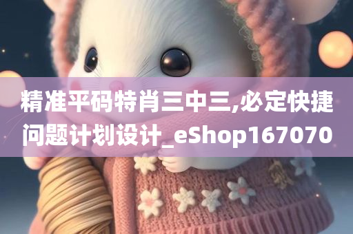 精准平码特肖三中三,必定快捷问题计划设计_eShop167070