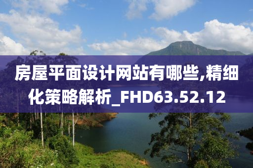 房屋平面设计网站有哪些,精细化策略解析_FHD63.52.12