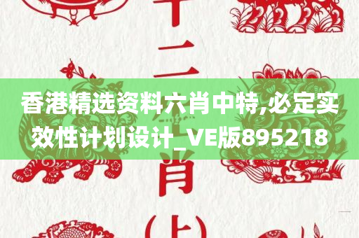 香港精选资料六肖中特,必定实效性计划设计_VE版895218