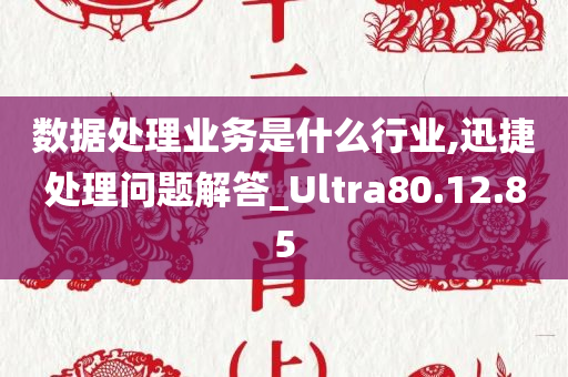 数据处理业务是什么行业,迅捷处理问题解答_Ultra80.12.85