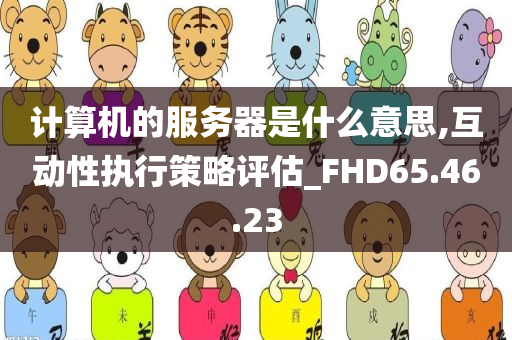 计算机的服务器是什么意思,互动性执行策略评估_FHD65.46.23