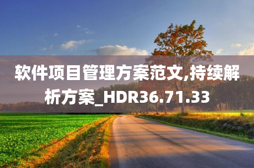 软件项目管理方案范文,持续解析方案_HDR36.71.33