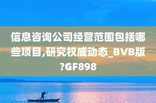 信息咨询公司经营范围包括哪些项目,研究权威动态_BVB版?GF898