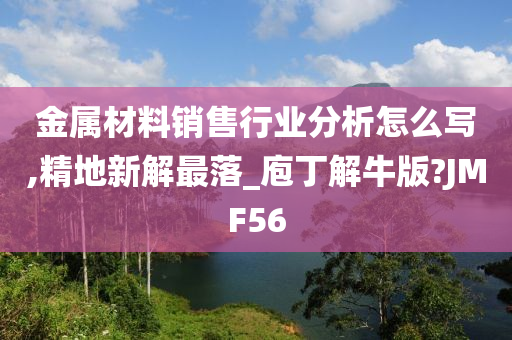 金属材料销售行业分析怎么写,精地新解最落_庖丁解牛版?JMF56