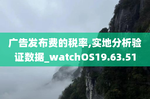 广告发布费的税率,实地分析验证数据_watchOS19.63.51