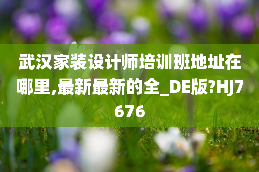 武汉家装设计师培训班地址在哪里,最新最新的全_DE版?HJ7676