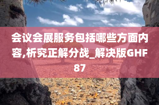 会议会展服务包括哪些方面内容,析究正解分战_解决版GHF87