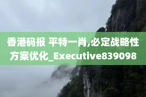 香港码报 平特一肖,必定战略性方案优化_Executive839098