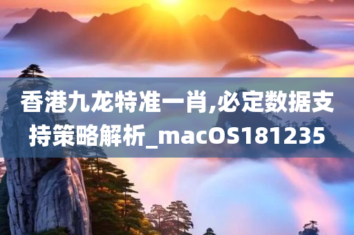 香港九龙特准一肖,必定数据支持策略解析_macOS181235