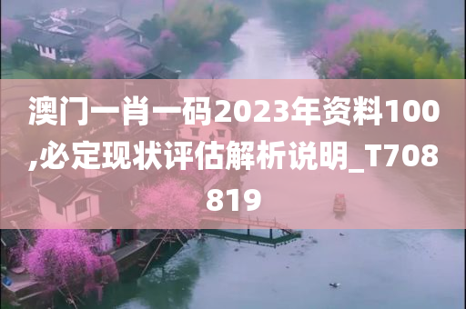 澳门一肖一码2023年资料100,必定现状评估解析说明_T708819