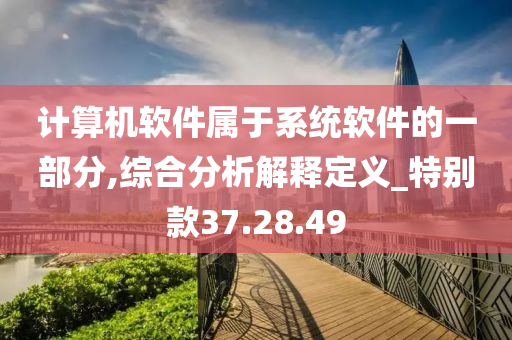 计算机软件属于系统软件的一部分,综合分析解释定义_特别款37.28.49