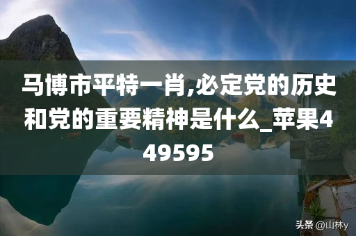 马博市平特一肖,必定党的历史和党的重要精神是什么_苹果449595