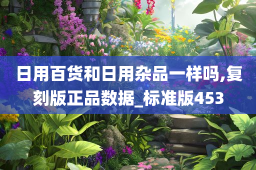 日用百货和日用杂品一样吗,复刻版正品数据_标准版453