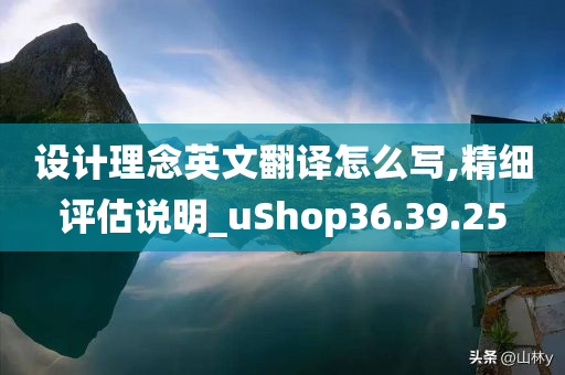 设计理念英文翻译怎么写,精细评估说明_uShop36.39.25