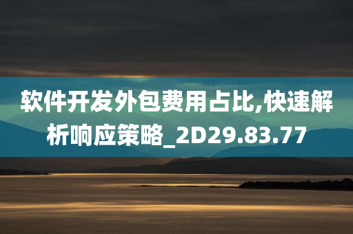 软件开发外包费用占比,快速解析响应策略_2D29.83.77