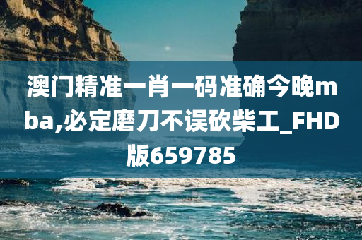 澳门精准一肖一码准确今晚mba,必定磨刀不误砍柴工_FHD版659785