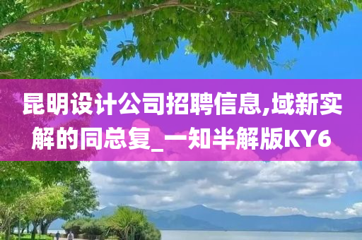 昆明设计公司招聘信息,域新实解的同总复_一知半解版KY6