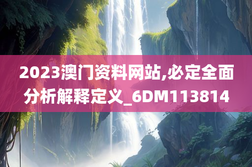 2023澳门资料网站,必定全面分析解释定义_6DM113814