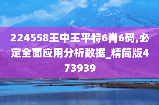 224558王中王平特6肖6码,必定全面应用分析数据_精简版473939