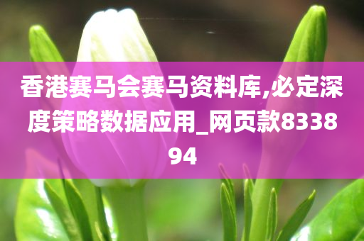 香港赛马会赛马资料库,必定深度策略数据应用_网页款833894