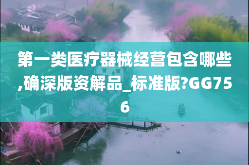 第一类医疗器械经营包含哪些,确深版资解品_标准版?GG756